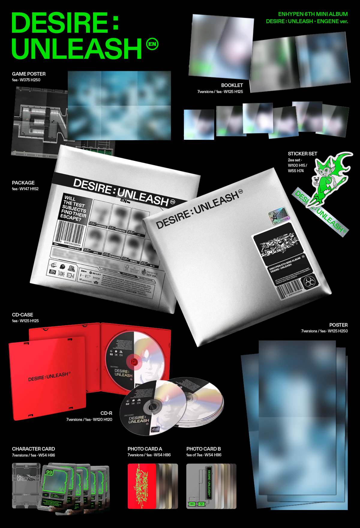 Preorder: POB applemusic ENHYPEN - [DESIRE UNLEASH] (ENGENE